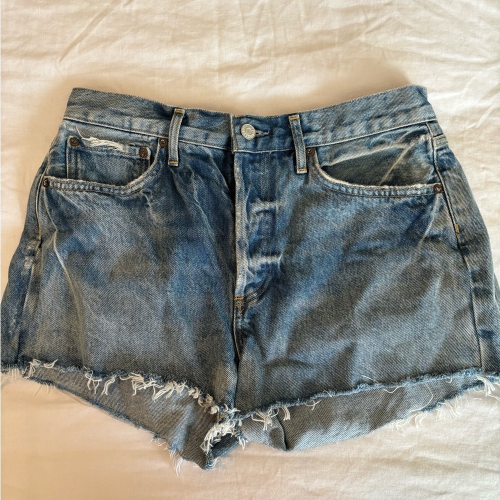 AGOLDE Parker denim shorts